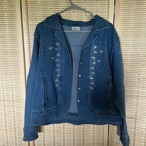 Women’s Jean Jacket with rhinestones
